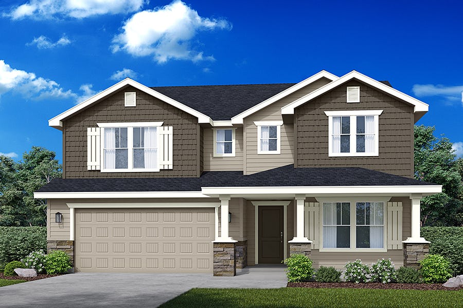 Yosemite 2Story Floor Plan New Home in Idaho Hubble Homes